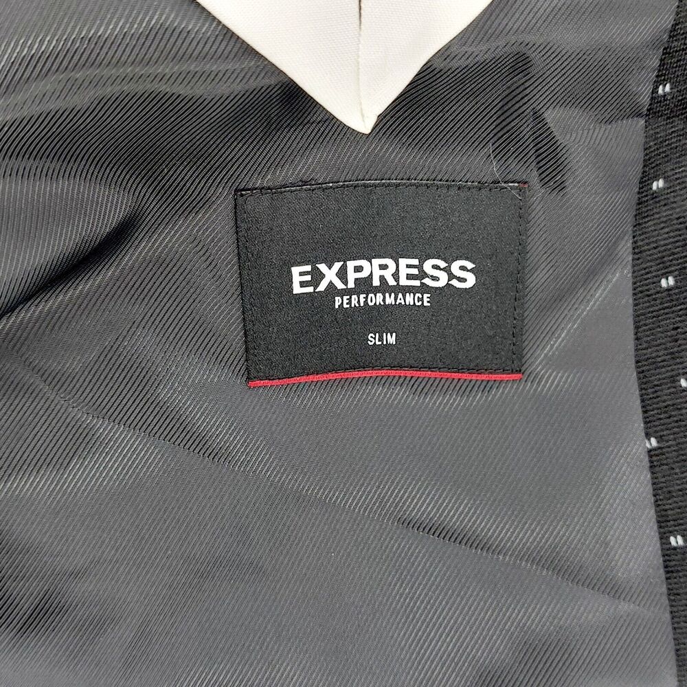 Express Performance Slim Jacket Sz XXL Black Sports Coat Stretch Blazer $198 - Picture 7 of 12